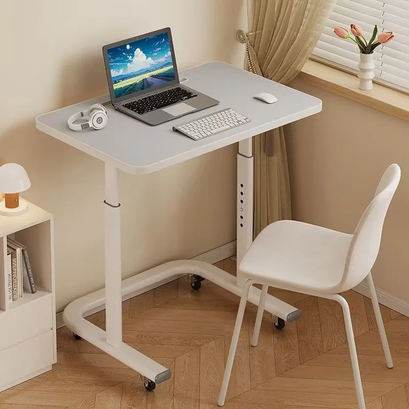 #¥Movable Lifting Bedside Desk Sofa Side Table Adjustable Height Desk Computer Shelf Office Ergonomic