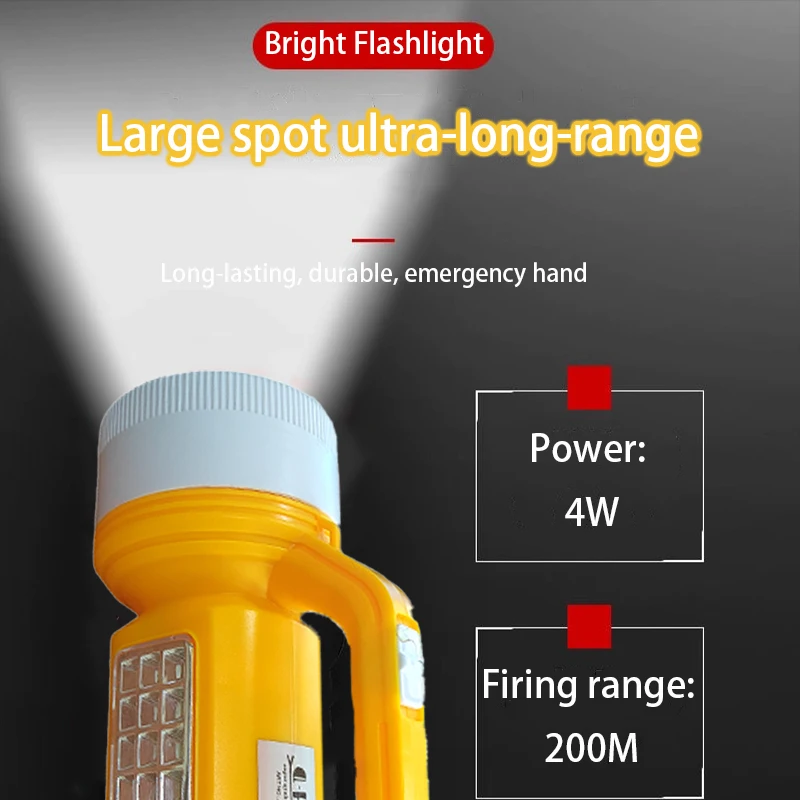 

Portable Powerful LED Flashlight Work Lights USB Rechargeable 2000 Lumens Searchlight Handheld Outdoor Torch Light