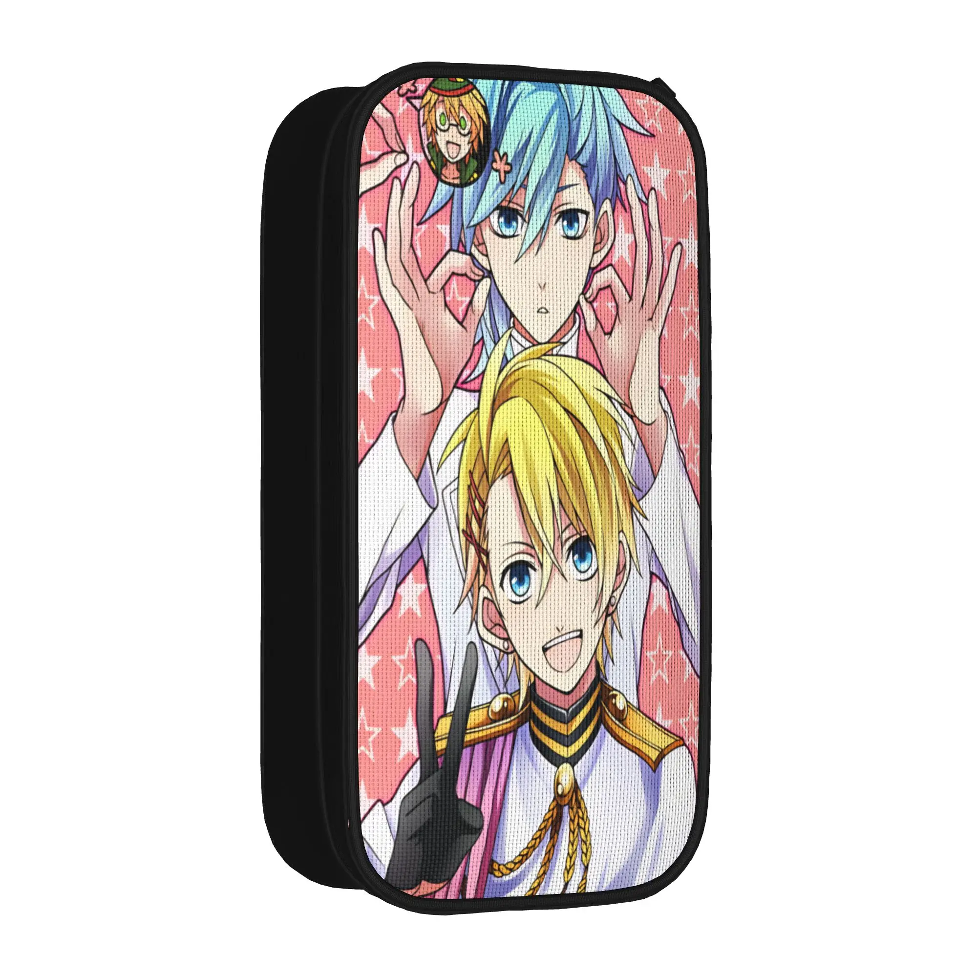 U-Uta no Prince-sama Hijirikawa Masato   Pencil Pouch  School Pencil Cases Girls Boys Double Layer Graphic School Stationery