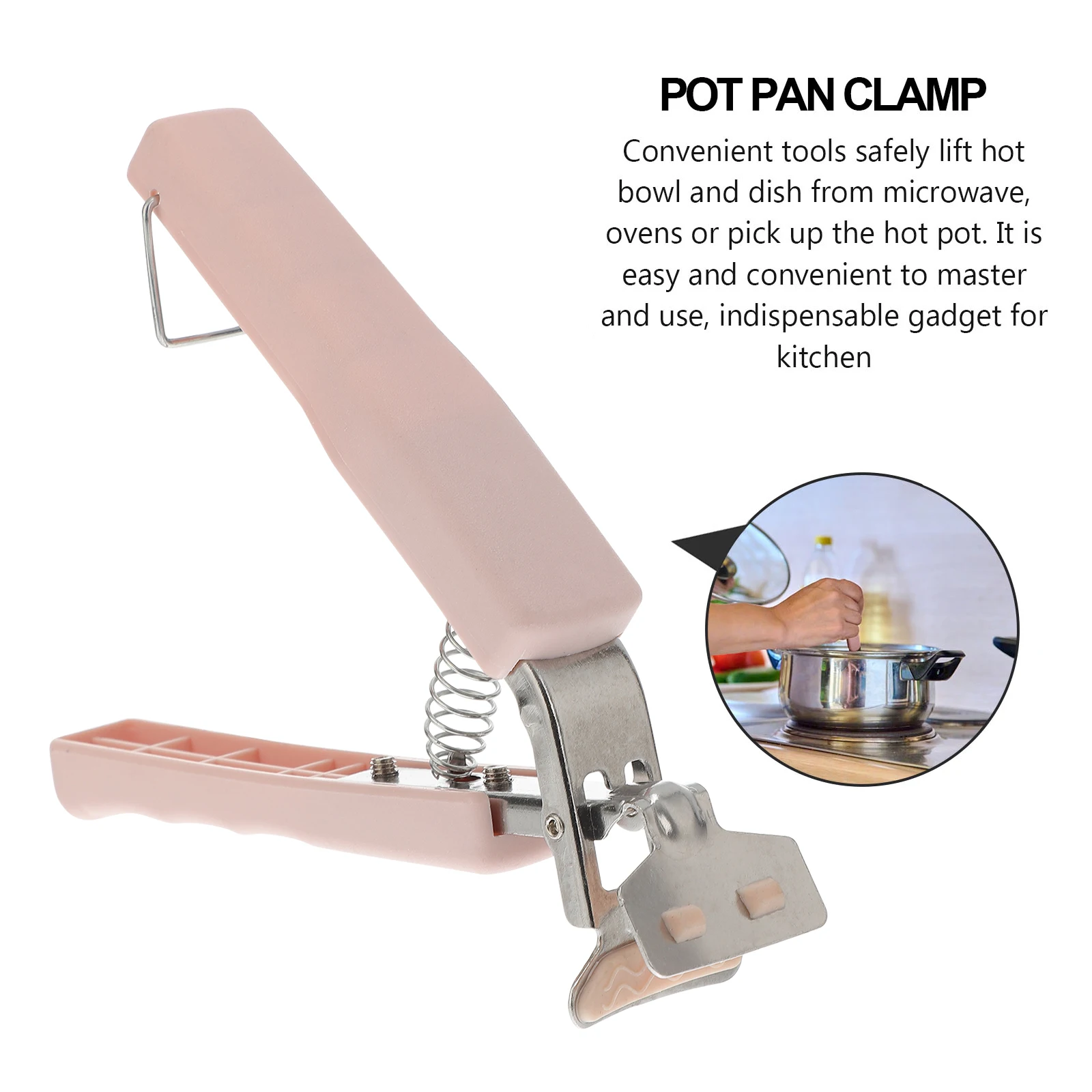 

1Set Stainless Steel Kitchen Anti-Scalding Clip Set Safe Hot Bowl Plate Clamp Kitchen Tool Ergonomic Dishwasher Safe