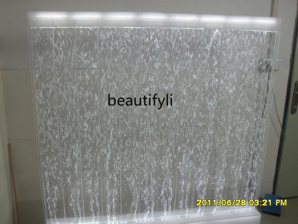 Water bubble wall luminous fish tank acrylic, bubble partition screen water dance