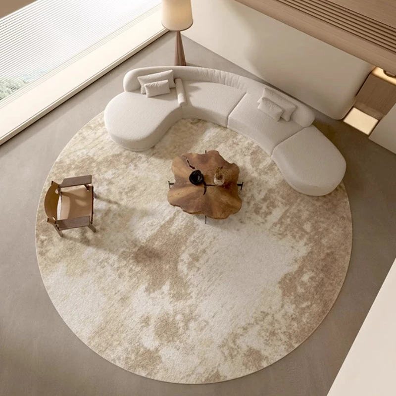 Luxury White Minimalism Large Living Room Carpet Light Luxury Beige Decoration Bedroom Carpet Soft Lounge Rug Washable Floor Mat