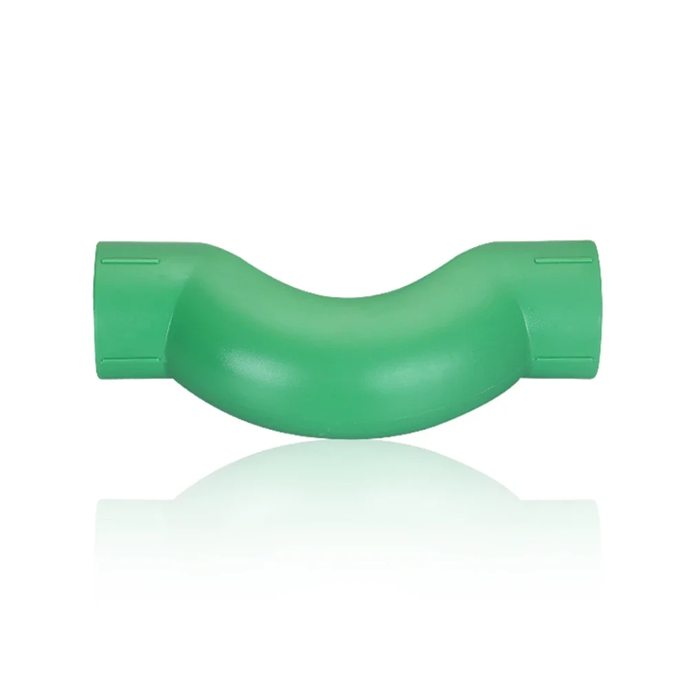 

PPR Water Pipe Fittings Bridge Bend Home Improvement Green Drinking Water Curved Bridge Pipe 6 Points 25 Gray Elbow