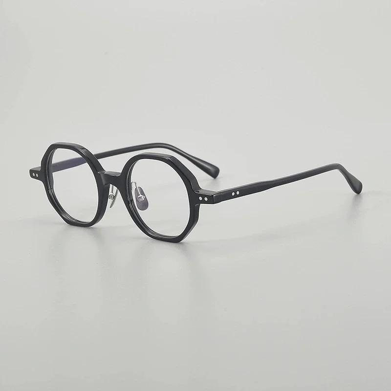 Belight Optical Polygon Handmade Acetate With Nose Pads Retro Vintage Eyeglasses Prescription Lens 2026