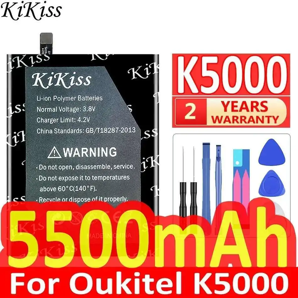 

For Oukitel K5000 High Capacity Mobile Phone Battery 5500Mah