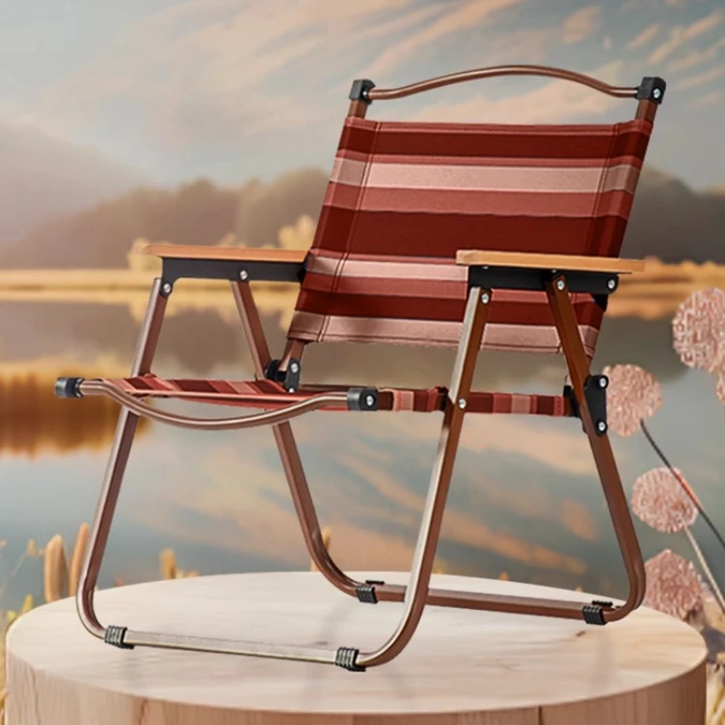 

Portable Folding Beach Chair Lightweight Reclining Backrest Outdoor Garden Fishing Relaxing Equipment silla playa Accessories