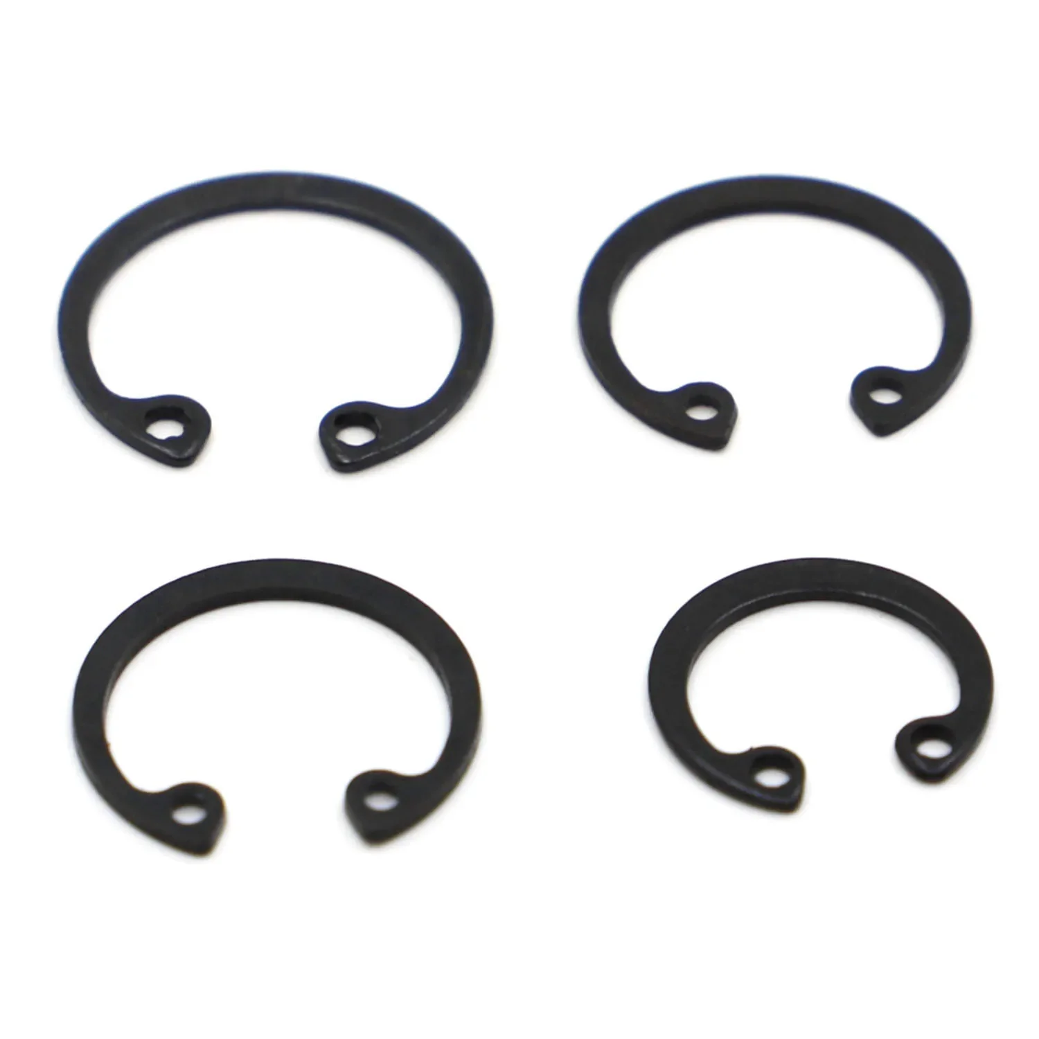 10-50pcs M8~M50 C Clips Snap Retaining Ring For Hole GB893 Black 65 Manganese Steel Washer Internal Retaining Ring Shaft Circlip