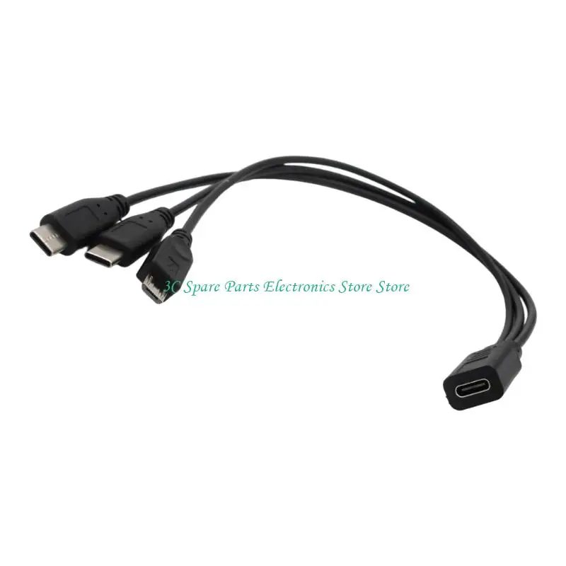 كابل شحن SZ USB من النوع C سلك نقل البيانات لشحن الأجهزة المتعددة في وقت واحد #4