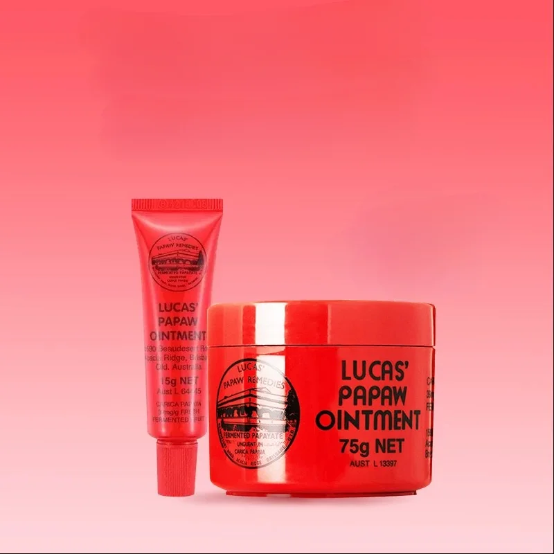25g Lucas Papaw Ointment Multifunctional Lip Protector Hydrating Lip Balm Diaper Rash Cream Papaya Skin Rash Cream Repair Cream