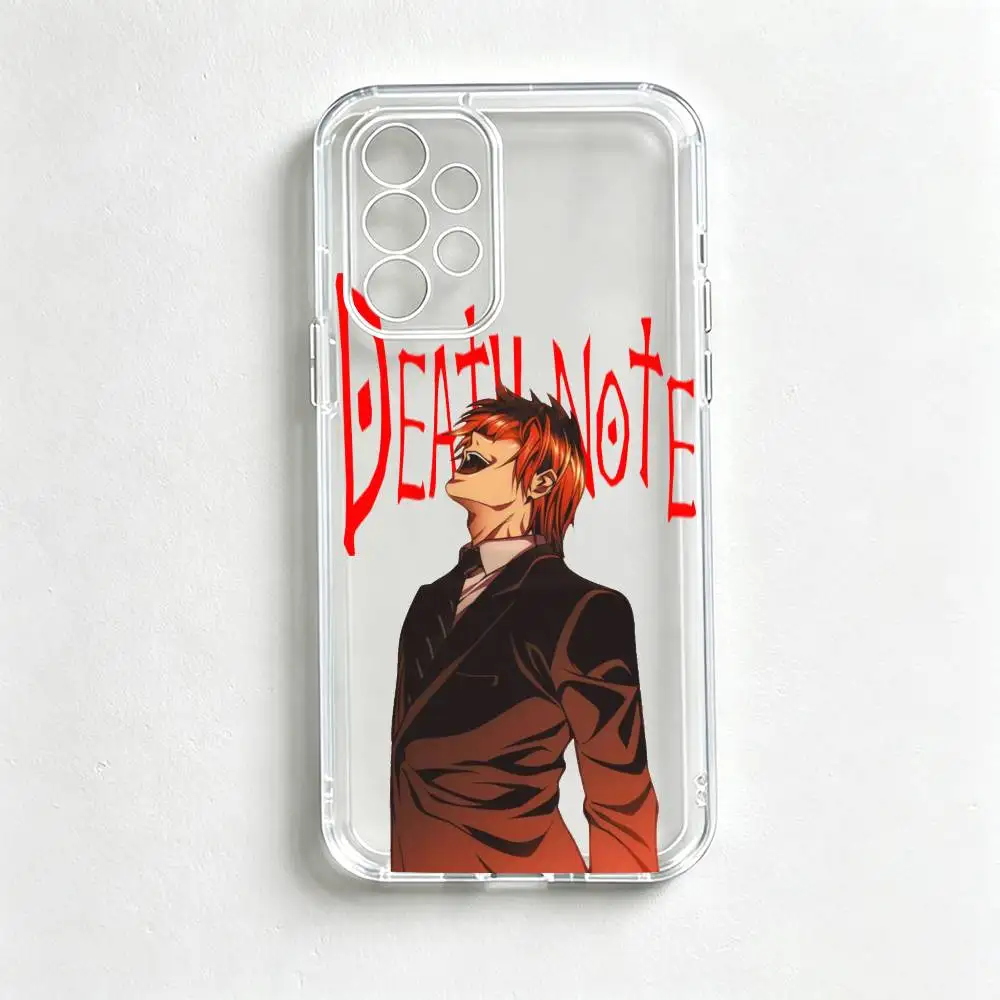 Light Yagami D-Death Note  Phone Case For Samsung S25,S24,S21,S22,S23,S30,Ultra,S20,Plus,Fe Transparent Cover