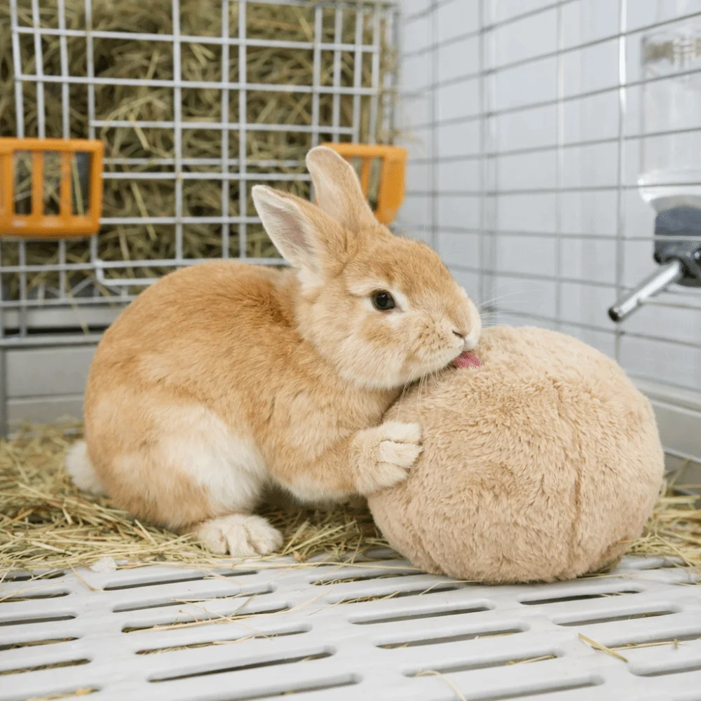 Bite Resistant Rabbit Soothing Ball Soft Rabbit Calming Ball Comfortable Simulated Rabbit Buttocks Rabbit Venting Ball