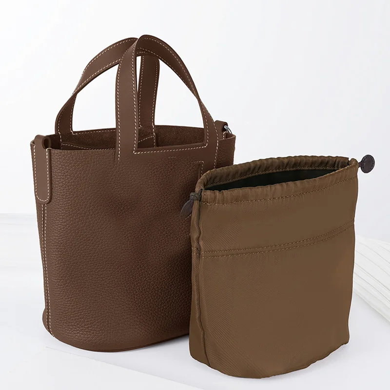 Organizador de insertos de bolso TINBERON, bolsa de cesta de Nariz de cerdo, bolsa interior de nailon, soporte de forma, organizador de cosméticos, bolsa de viaje de maquillaje