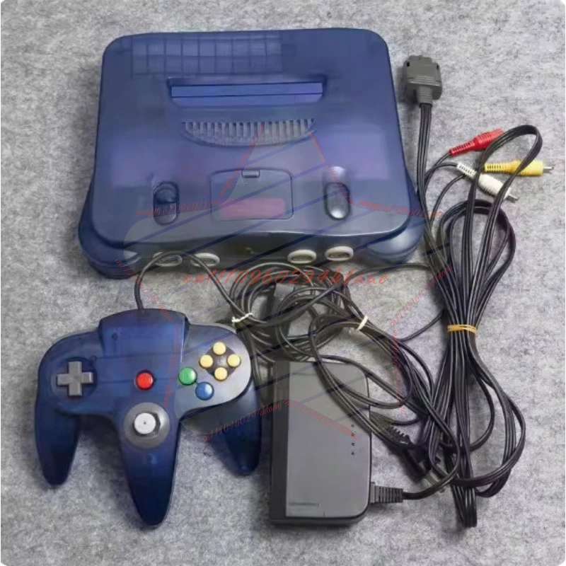 

Оригинальная игровая консоль N64, корпус, синий прозрачный, черный