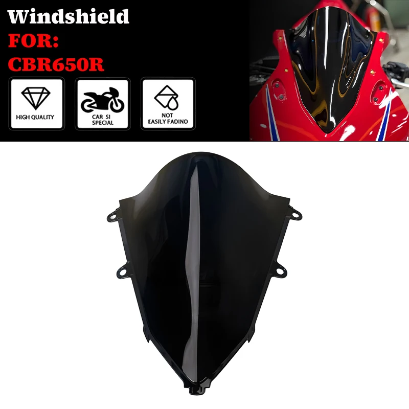 

Motorcycle Wind Windshield Windscreen Screen Fairing For CBR650 CBR650R CBR650 R CBR 650 R 650R 2019-2025
