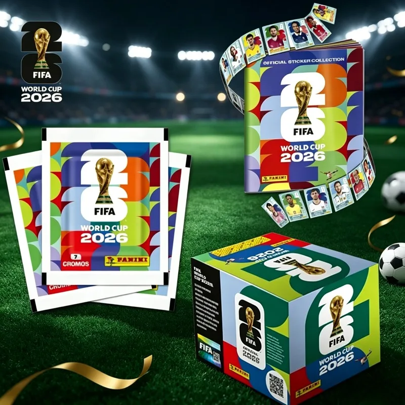 2026 FIFA World Cup Panini Collectible Sticker Boxes, Factory Sealed Football Star Stickers,  Sports Collectibles for Fans @