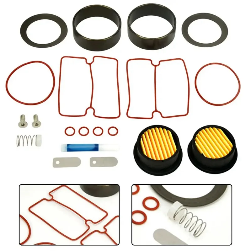 AB41-Kit de reparo de compressor de ar silencioso sem óleo X750w Kit de peças de compressor de ar silencioso sem óleo Andrepair. Anel do cilindro do pistão
