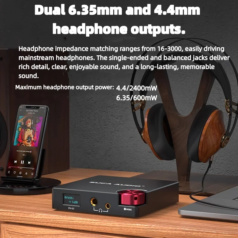 

SUCA AUDIO PH01 headphone amplifier desktop mobile phone HiFi fever 4.4 balanced mini headphone amplifier