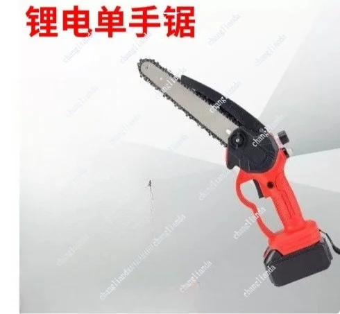 Rechargeable Lithium Cordless Mini Chainsaw One Hand Woodworking Garden Logging Branch Cutting Pruning Tool