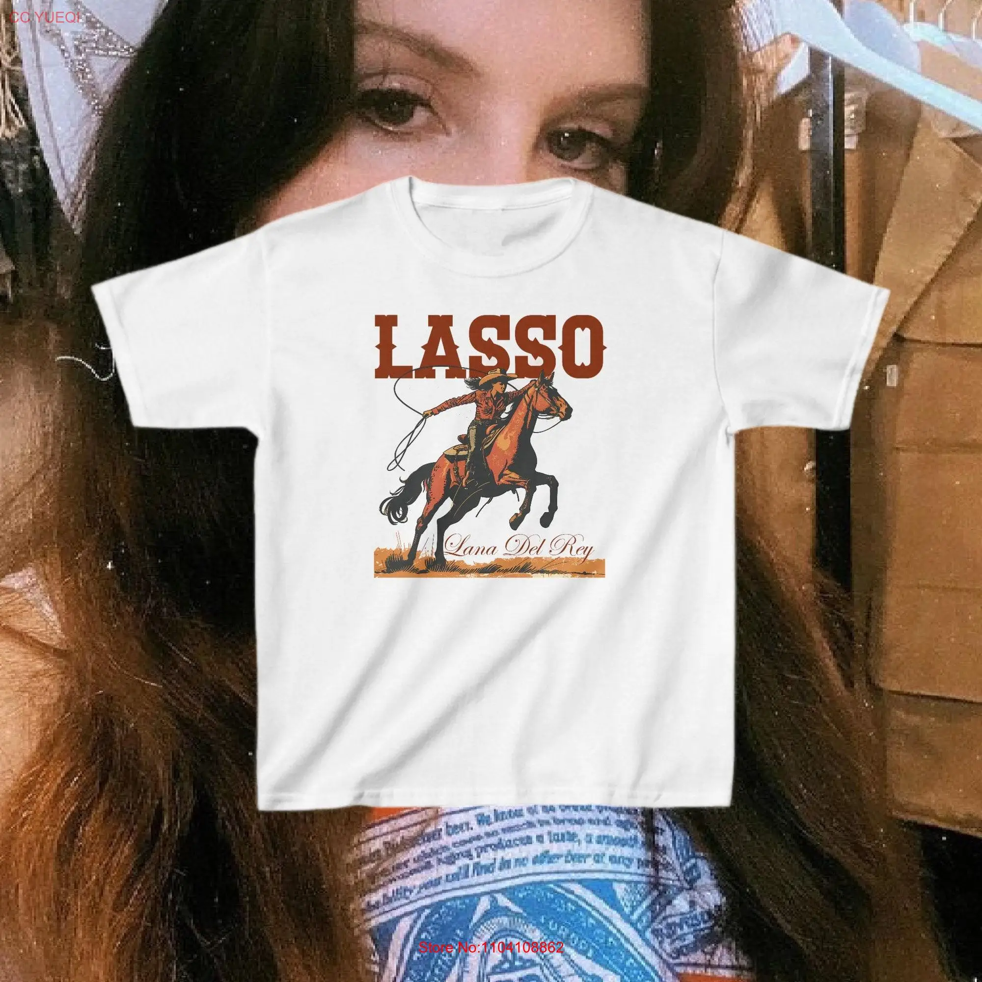 Lana Del Rey Lasso Album Baby T Shirt Y2k Pinterest Aesthetic Babytee for Lovers Fan long or short sleeves