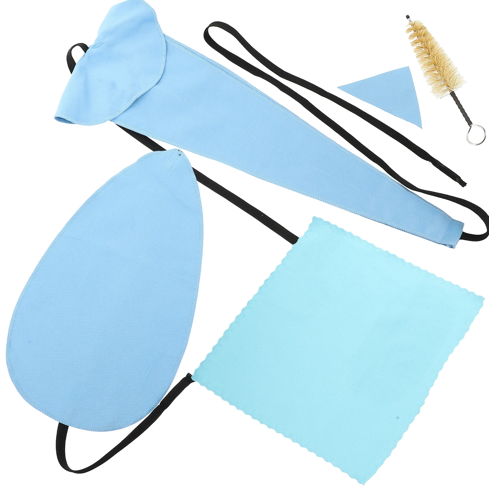 

Instruments Sax Cleaning Kit Saxophone Care Kits Flute Tools Woodwind Blue Cloth for Inside Tube