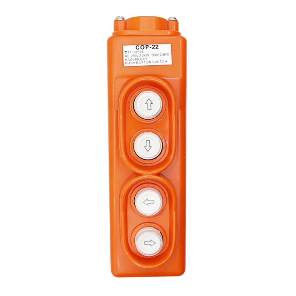 1PC Rainproof 4 Way Hoist Pendant Control Station Push Button Switch COP-22