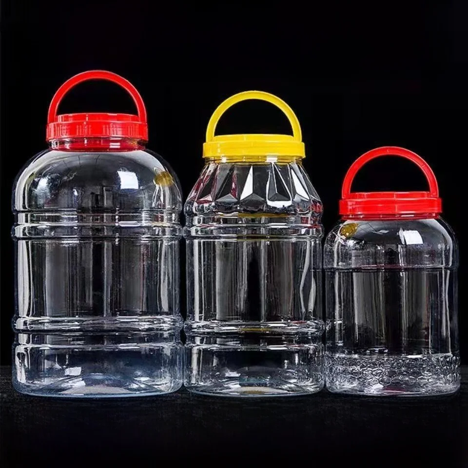

Large Capaci Thi Wall Plastic Oil Barrel Five Jin Chili Oil Bottle Commercial Vinegar Pot for Kitchen Storage Cooking Ute...
