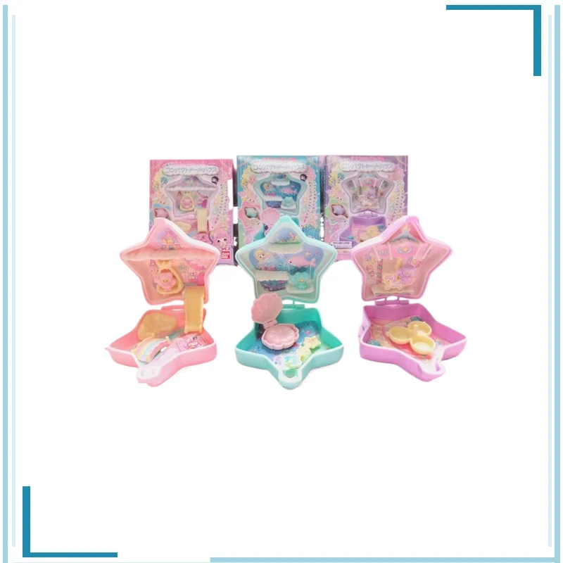 BANDAI EX CASHAPON Soft and Cute Girl's Heart Luminary Tears Mini Dressing Case Children's Day Gifts Pendant Figure Model Toys