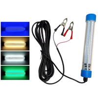 5M LED Submersible Fishing Light Deep Drop Underwater Fish Lure Bait Finder Lamp 50W 12-24V Squid Attracting Lamp IP68