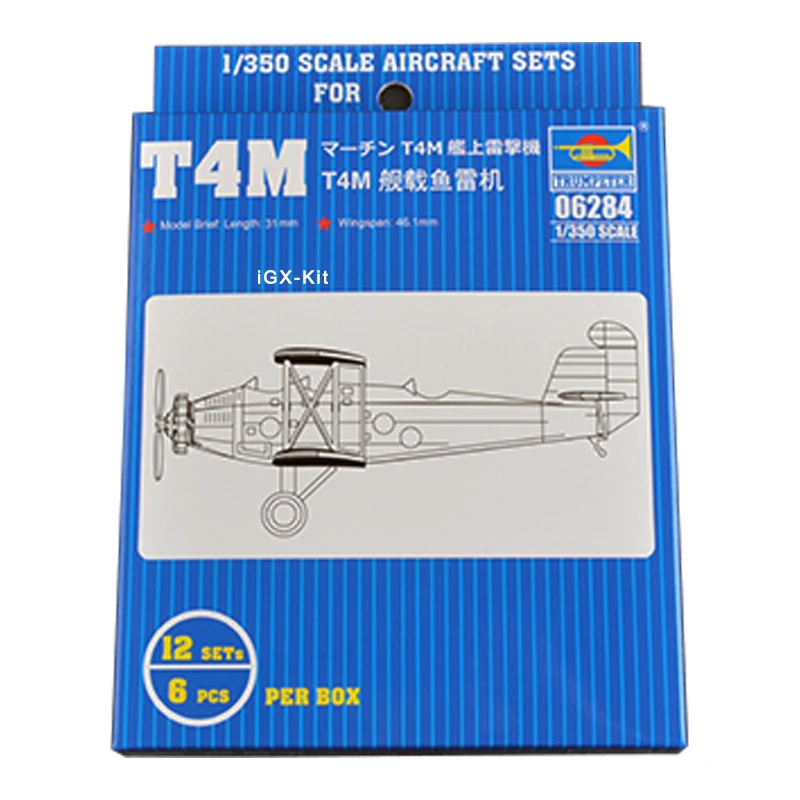 Trumpeter 06284 1:350 Scale T4M Shipboard Torpedo Plane Aircraft Plane Military Plastic Assembly Model Building Kit
