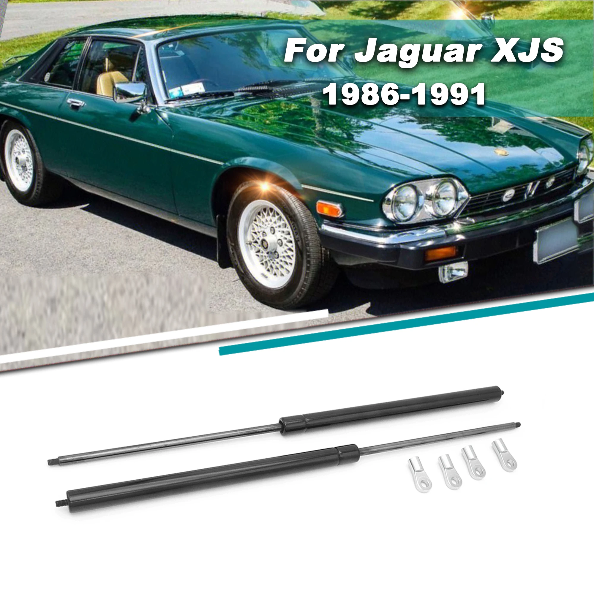 

2Pcs Front Bonnet Hood Lift Support Rods Car Gas Spring Shock Absorbe Hood Strut Damper For Jaguar XJS 1986-1991 Accessories