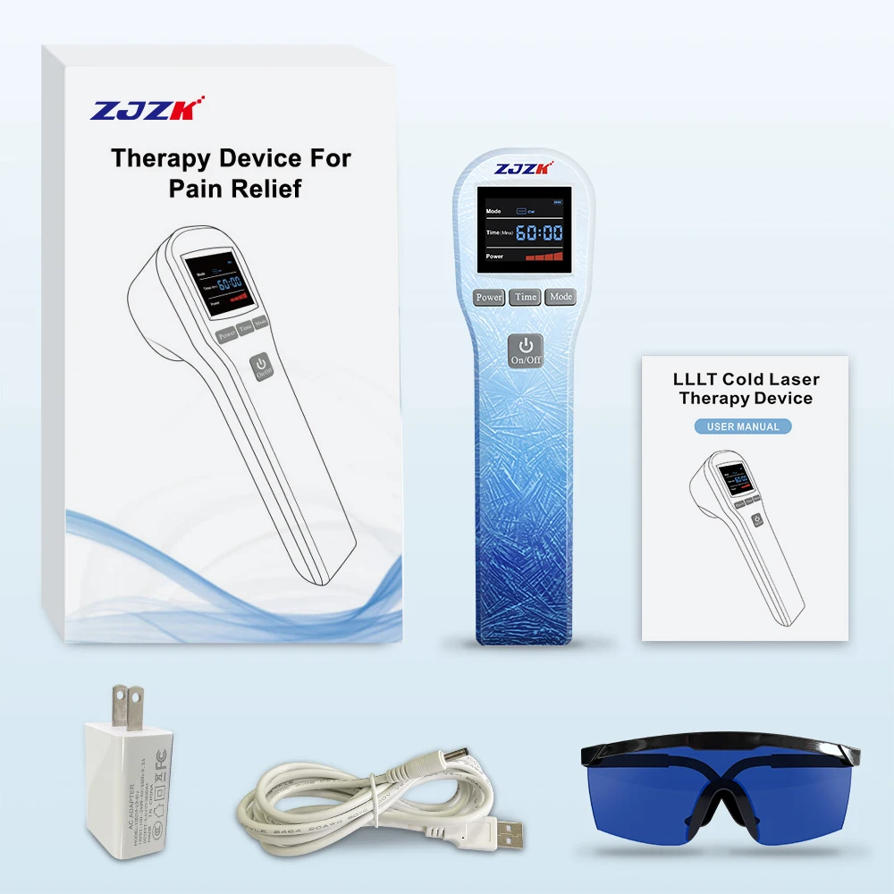 ZJZK 880mW Low Level Laser Therapy Osteoarthritis Cold Laser 650nmX16Diodes+808nmX4Diodes For Sale Tendonitis fibromyalgia