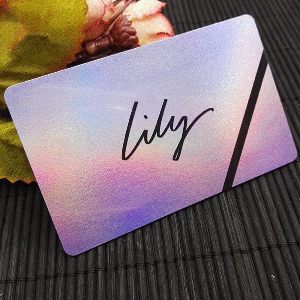 1/5/10Pcs PVC Laser Card Matte Flash Business Card Printing Using Blank Cards PVC Matte Flash Laser Business Card Paintable