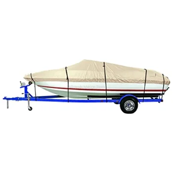 Heavy Duty Waterproof UV Resistant V-shaped Boat Cover
