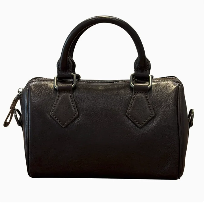 Women's Genuine Leather Handbag Luxury Designer Mini Crossbody Purses Bags for Woman Cowhide Female Boston Bag 2026 New Tote