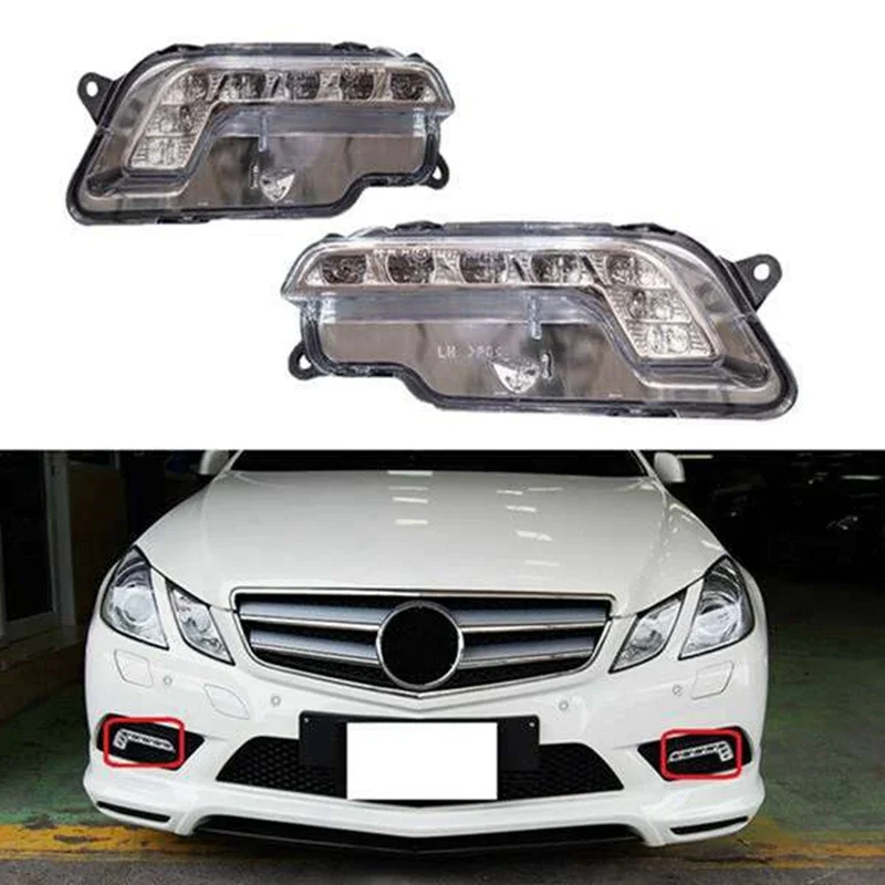 

X-T Daytime Running Light LED Fog Lamps Driver for Mercedes W212 E300 E350 E500 E550 09-13