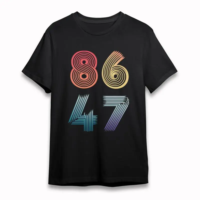 

Женская трендовая классическая футболка с красочными цифрами и абстрактным дизайном