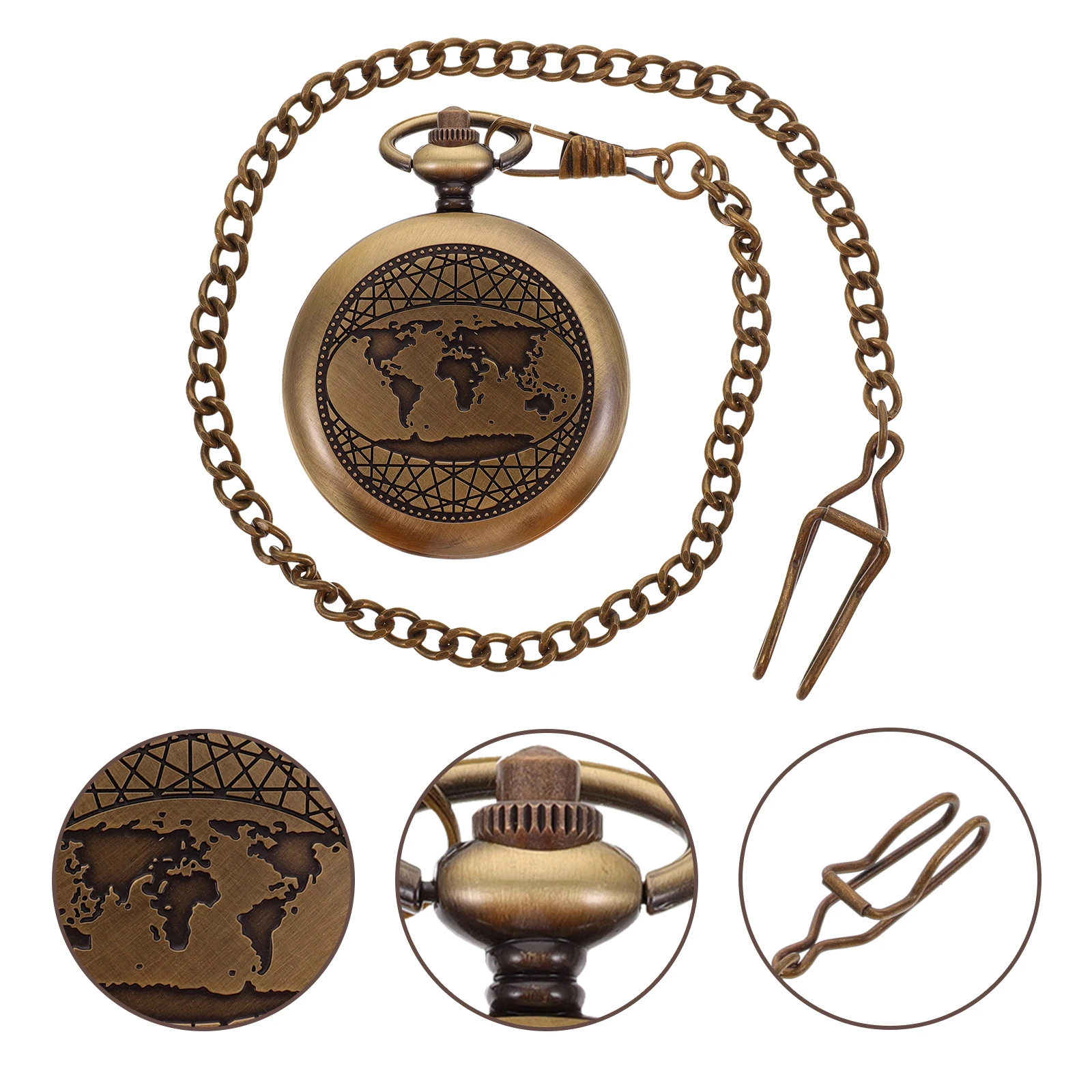 

Retro Pocket Watch Style Metal Navigation Tool Flip Open Chain Camping Hiking Outdoor Portable Professional Gift Vintage