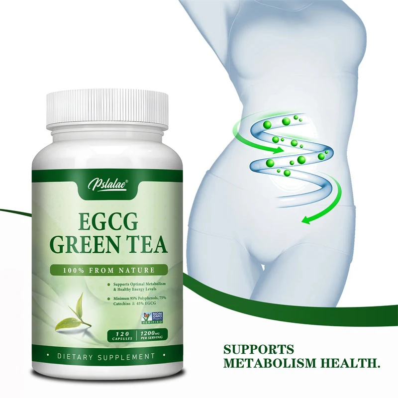 EGCG Green Tea Extract - Boosts Metabolism and Supports Healthy Fat Burning, Increasing Energy and Focus