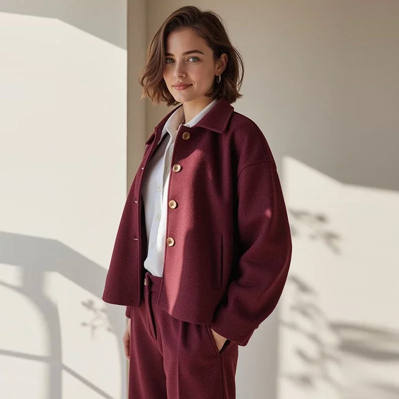 New Jackets Women's Autumn Coats Fashion Loose Long Sleeve Elegant Women's Coats Street Chic Youth Outerwear Coats
