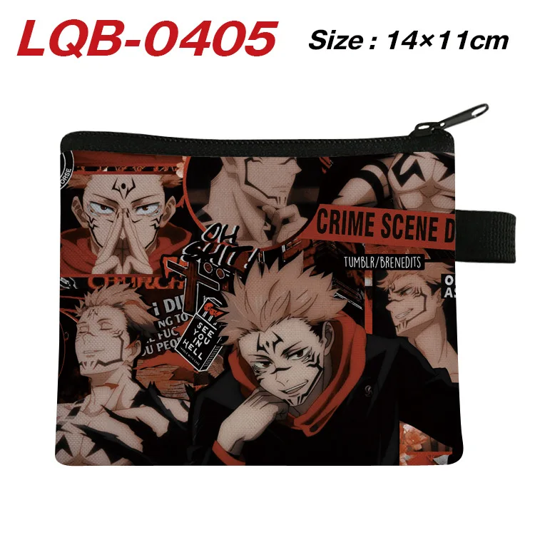 Jujutsu Kaisen Wallets Cartoon Card Holder Purse Men Women Short Wallets With Zipper Coin Pocket