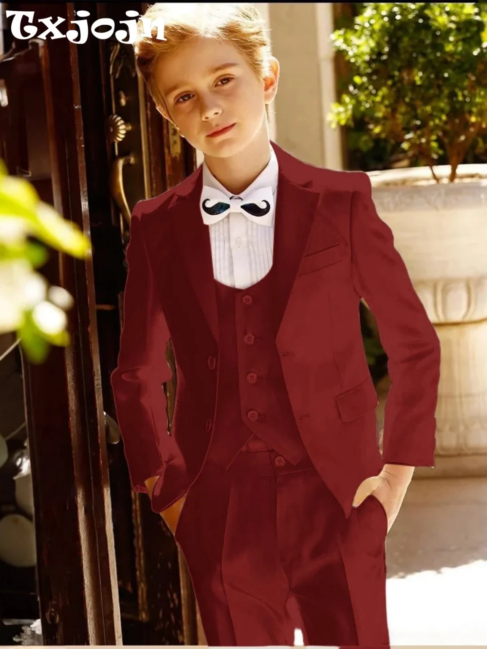 Multi-colors Boys Handsome Suit Set 3 Pieces Performance Outfit Smart Classic Notched Lapel Kids Tuxedo Wedding Party Wear