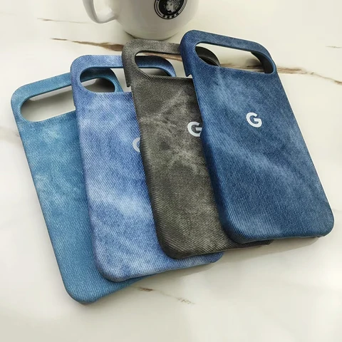 Чехол для телефона с текстурой ковбойской ткани, магнитный, для Google Pixel 9 10 Pro XL 7 8 Pro 8A 7A, матовый, жесткий, ударопрочный, с защитным бампером