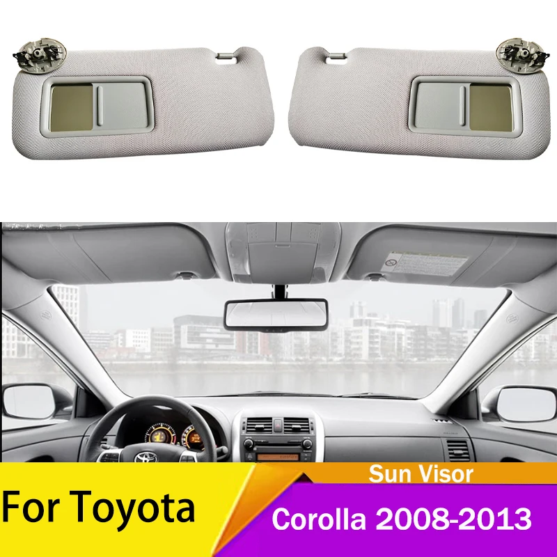 

For Toyota Corolla 2008-2013 2009 High quality PVC material Car interior front sunshade sun visor beige gray Car accessories