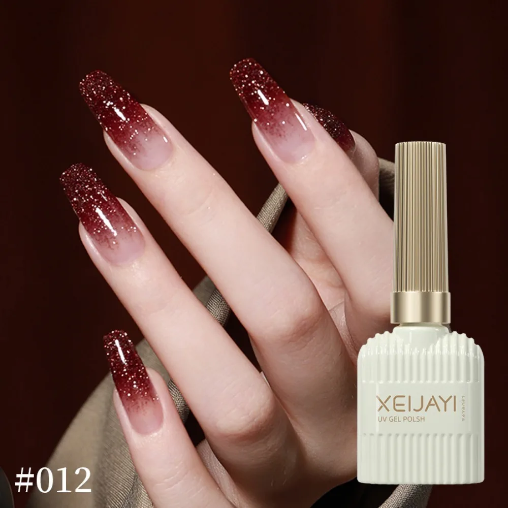 Xeijayi 15Ml Retro Gebroken Diamant Gel Nagellak Gellak Met Sparkles Uv Weken Semi-Permanente Nagellak Manicure Producten