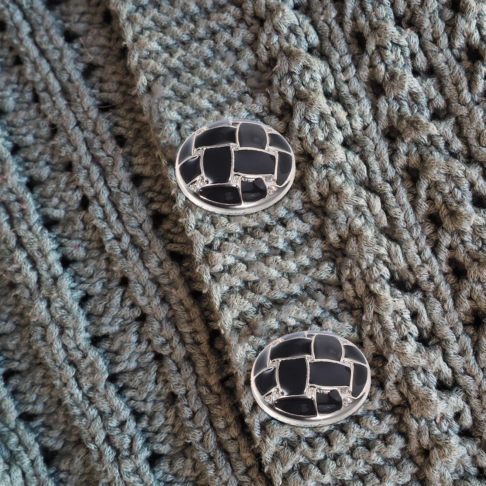 

20Pcs Plastic Round Buttons Unique Woven Finish for Women's Outerwear Blazers Pajamas Hand Sewing Decorative Clothing