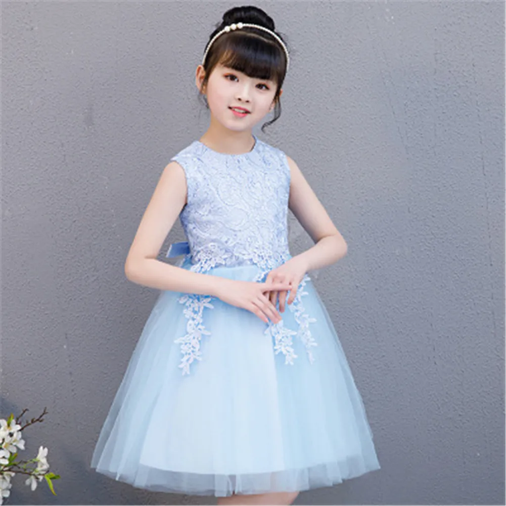 Western-Style Girls Dress Exquisite Princess Tutu Pure Cotton Lining Cute KIds Performance Clothing