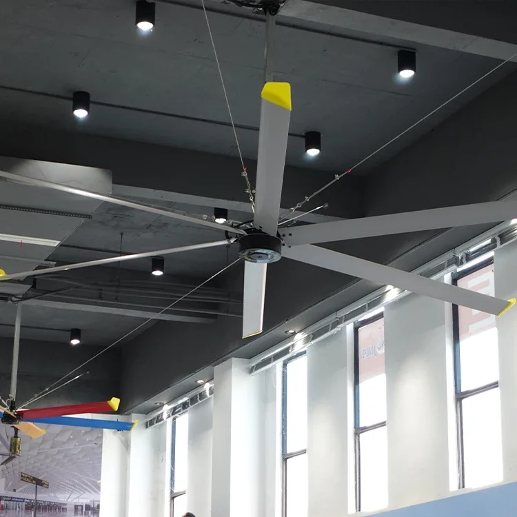 JULAI China 4m Low Noise 13ft Big Wind Air Flow Garage Vent Giant Industrial Hvls Large Ceiling Fan Price
