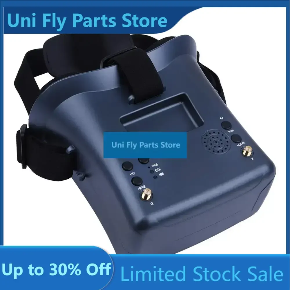 UniFly LS008D 5.8G 40CH 4.3 Inch FPV Diversity Goggles Video 2000mA Built-in Battery For RC Multicopte