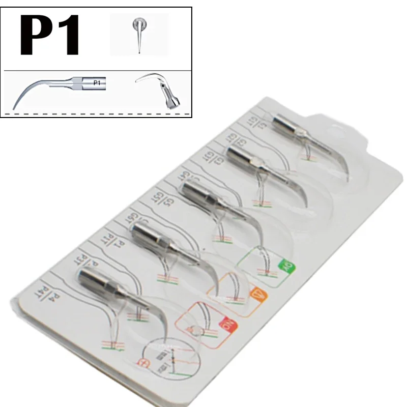 Dental Ultrasonic Scaler Tip 2 Set for Satelec Woodpecker EMS Dentist Handpiece Endodontics DTE Odontologa