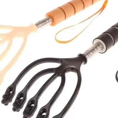 

Five Finger 5 Claws Ball Hand Held Relax Spa Hair Care For Hair Stress Relief Scalable Head Massager Scalp Neck Comb Roller